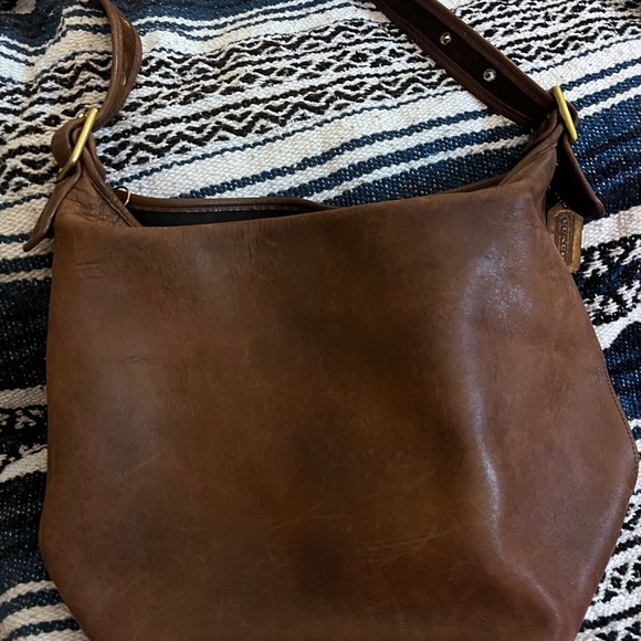 Coach Vintage Bucket Duffel Brown Leather - Picture 9 of 12